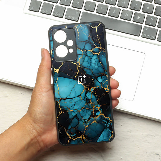 Aqua Vein metal back case for OnePlus Nord CE 2 Lite