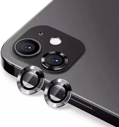 Black Metallic camera ring lens guard for Apple iphone 11 - Kemarco