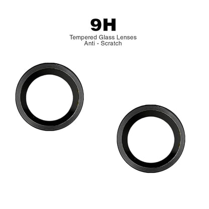 Black Metallic camera ring lens guard for Oneplus Nord Ce 3 Lite - Kemarco