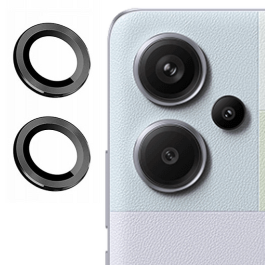 Black Metallic camera ring lens guard for Redmi Note 13 pro plus - Kemarco