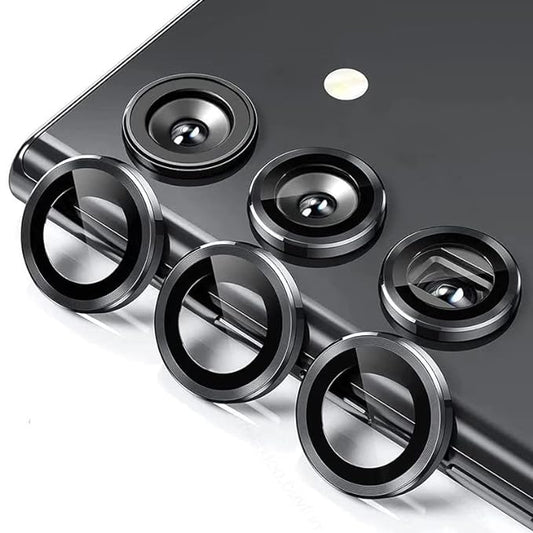 Black Metallic camera ring lens guard for Samsung A14 5G - Kemarco