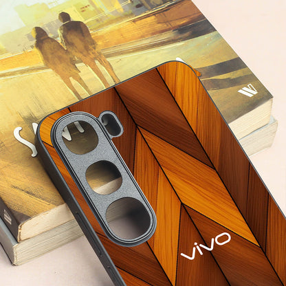 V-Wood Luxe metal back case for Vivo V40 Lite
