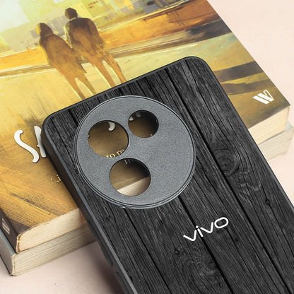 Dark Wood metal back case for Vivo V30e