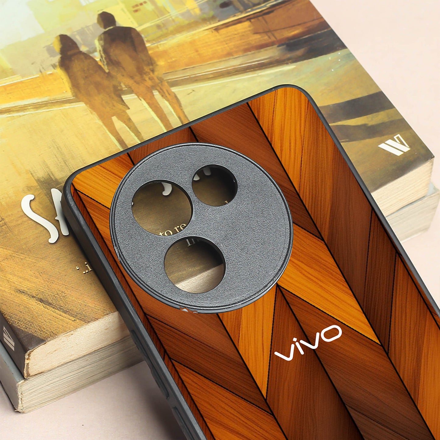 V-Wood Luxe metal back case for Vivo V30e