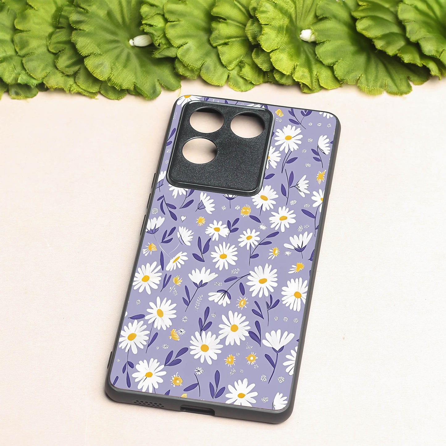 Lavender Daisies metal back case for Vivo T2 Pro