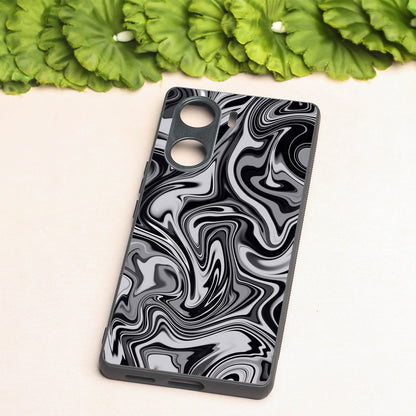 Blackout Marble metal back case for Vivo V29e