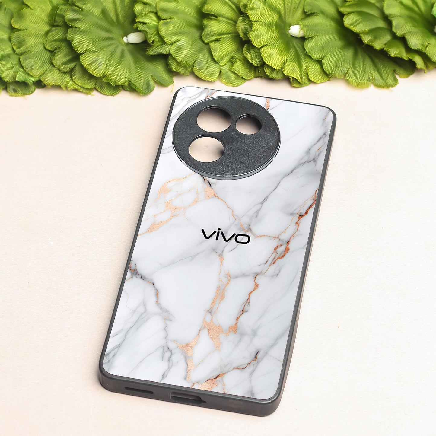 Copper Luxe Marble metal back case for Vivo Y58