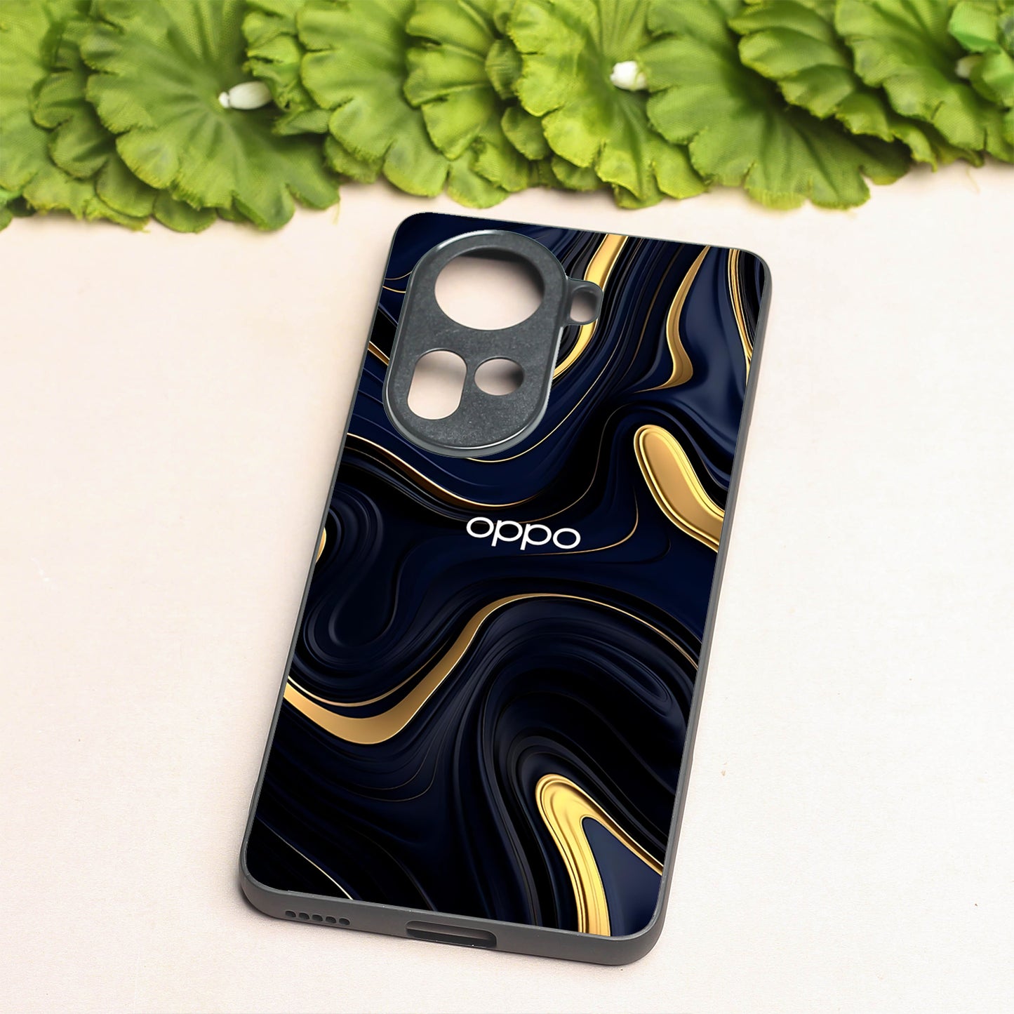 Noir Gold metal back case for Oppo Reno 11