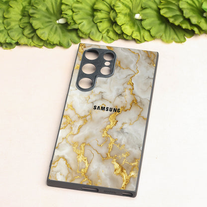 Gold Vein Glory metal back case for Samsung S24 Plus