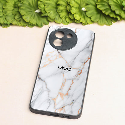 Copper Luxe Marble metal back case for Vivo V30e