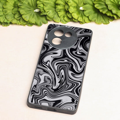 Blackout Marble metal back case for Vivo Y58