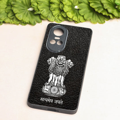 Black Satyamev Jayate metal back case for Oppo Reno 10