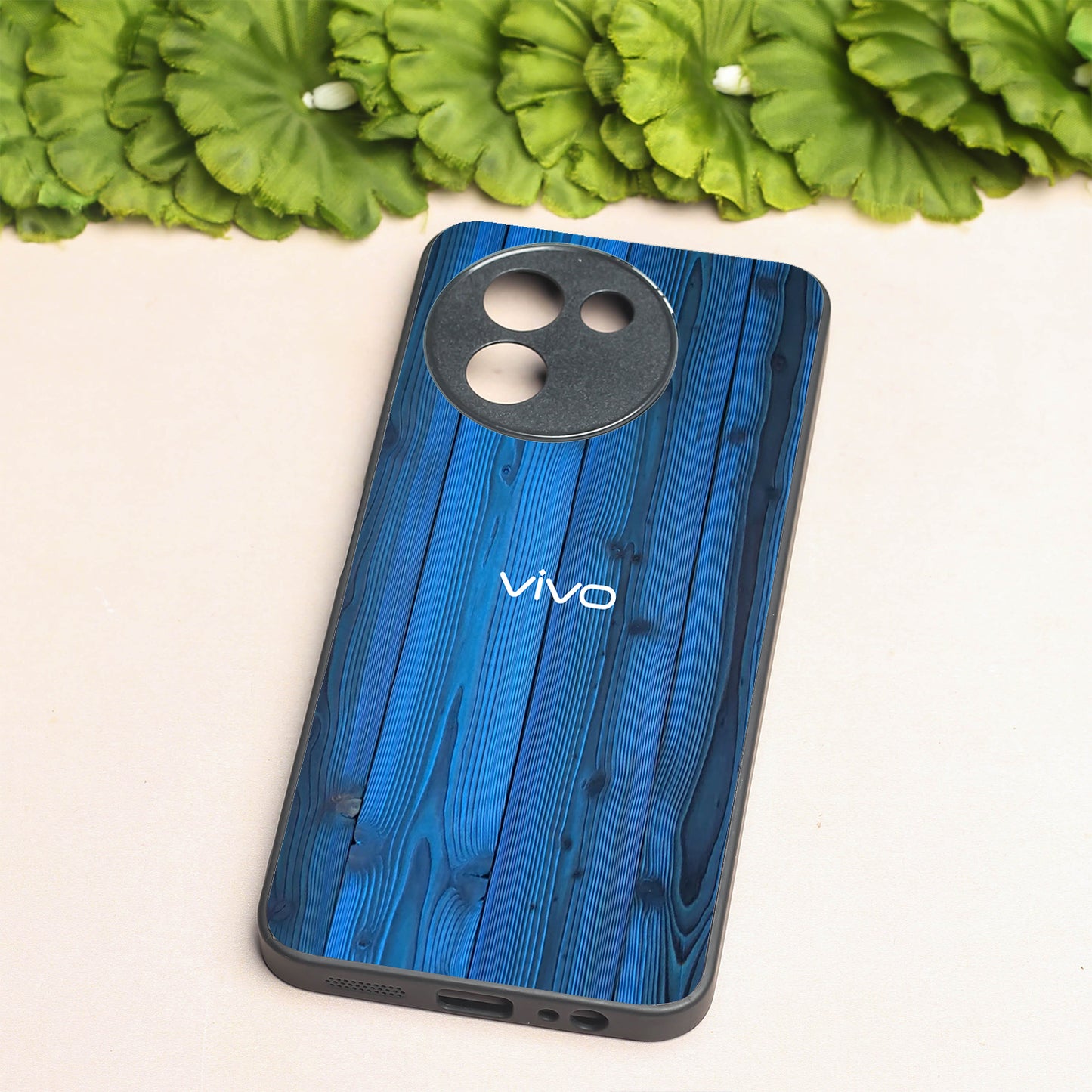 Indigo Planks metal back case for Vivo V30e