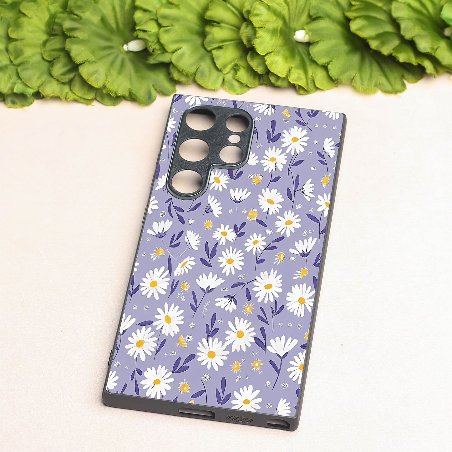 Lavender Daisies metal back case for Samsung S24 Plus