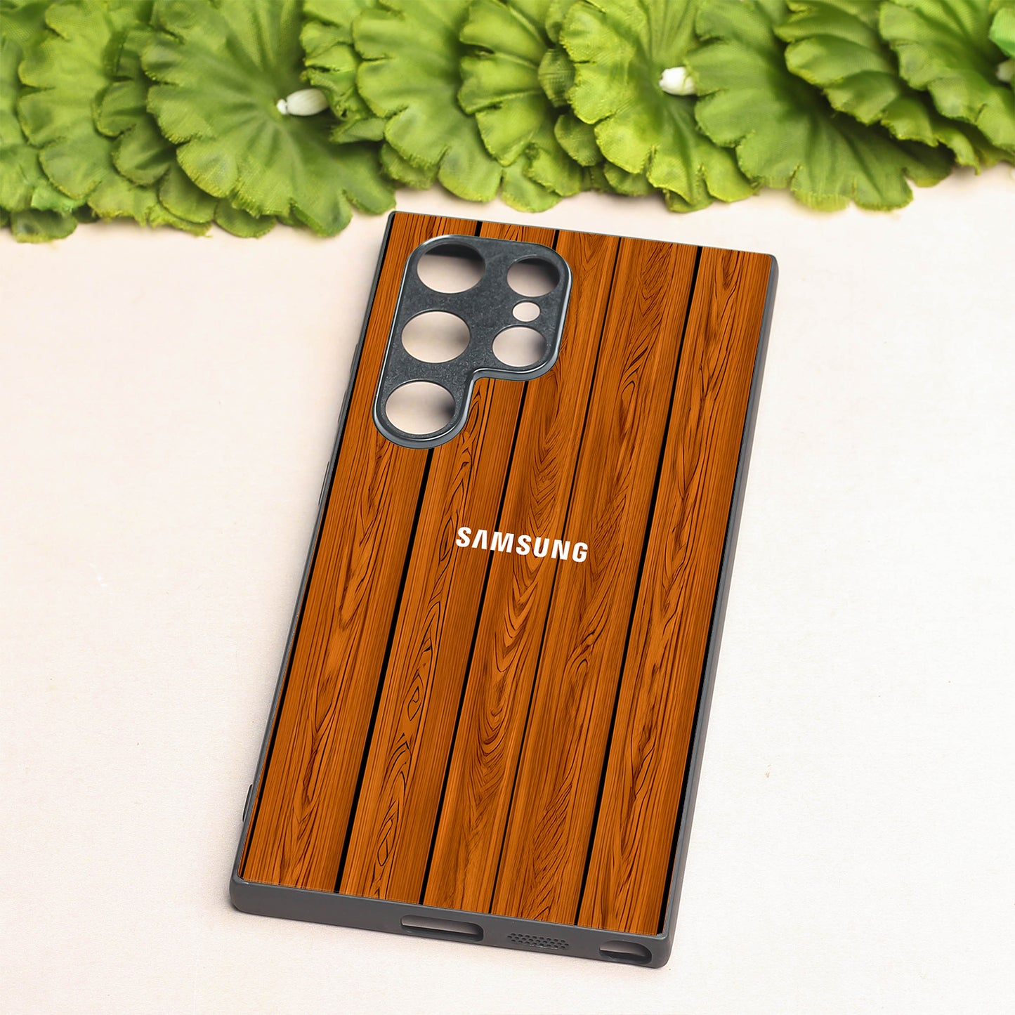 WoodCraft Touch metal back case for Samsung S24 Plus