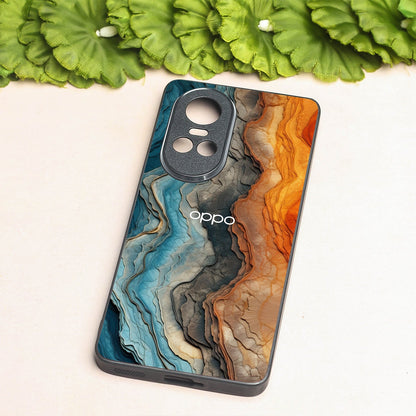 Layered Marble metal back case for Oppo Reno 10 Pro