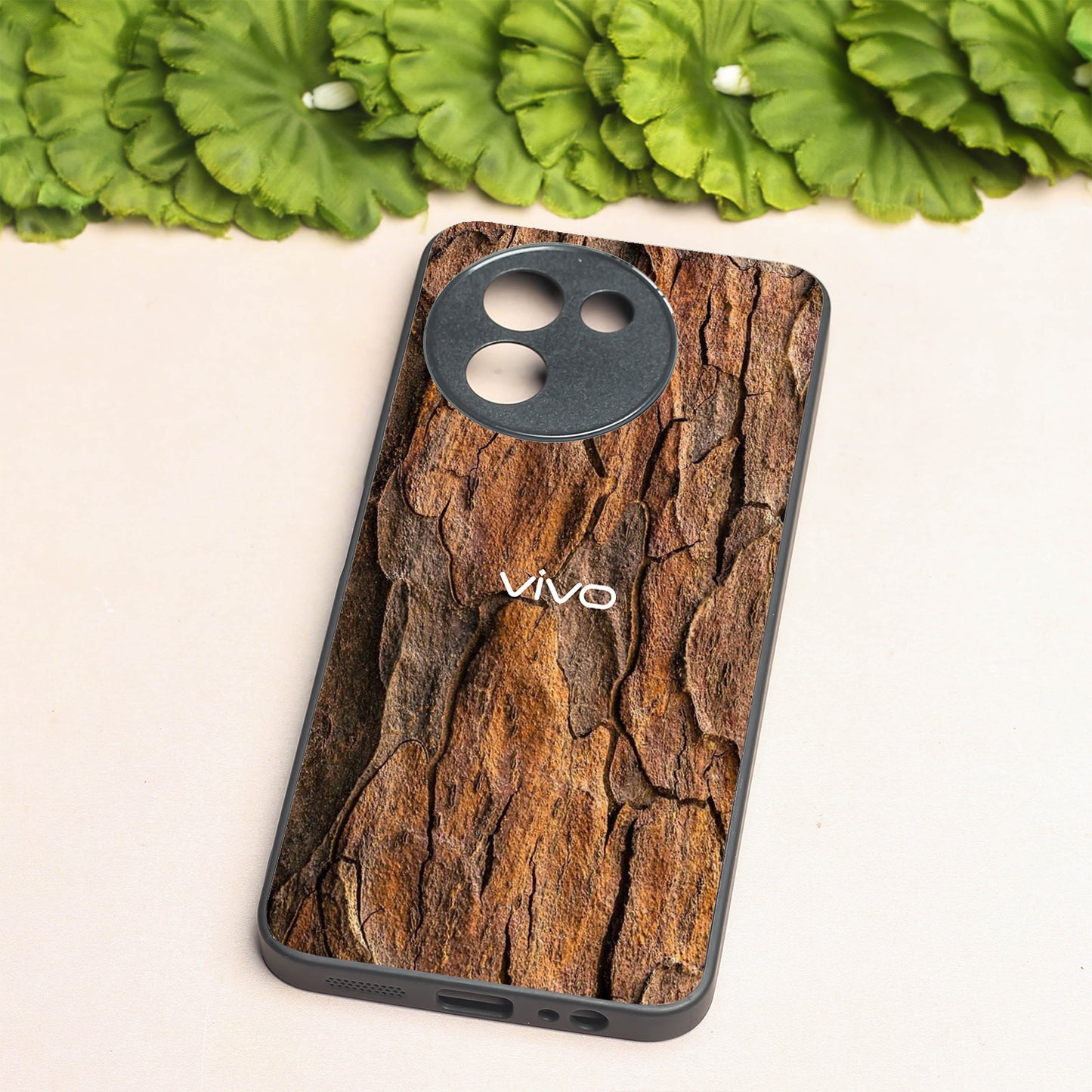 Wavy Grain metal back case for Vivo V30e