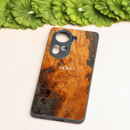 Lava Oak metal back case for Oppo Reno 11