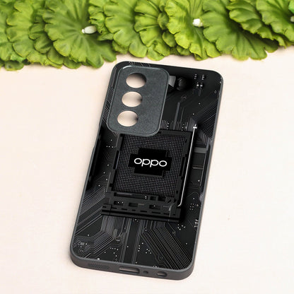 Microchip metal back case for Oppo A3 Pro 5g