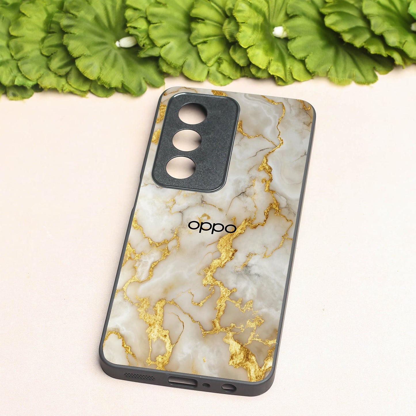 Gold Vein Glory metal back case for Oppo A3 Pro 5g