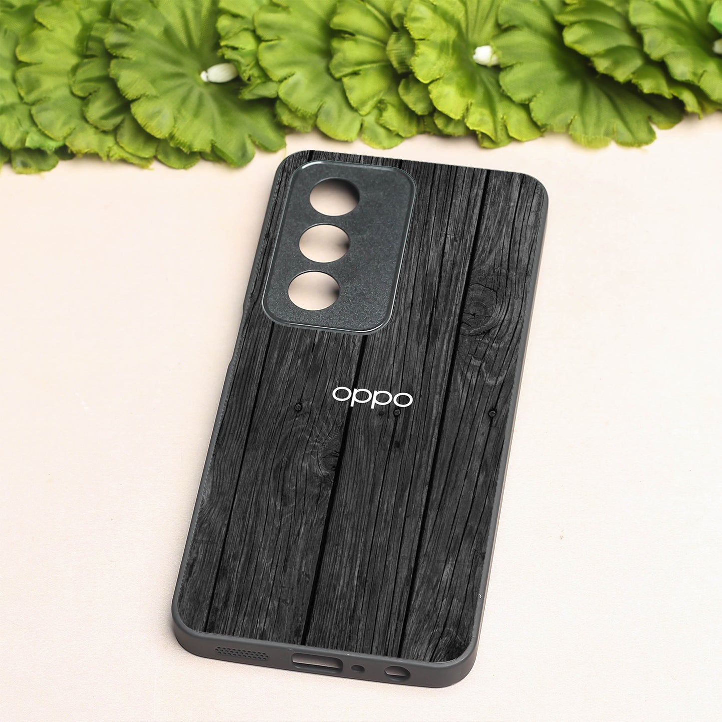 Dark Wood metal back case for Oppo K12X