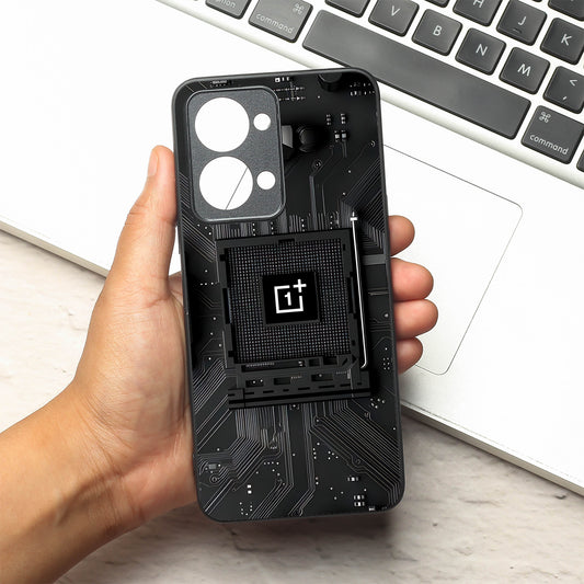 Microchip metal back case for Oneplus Nord 2T