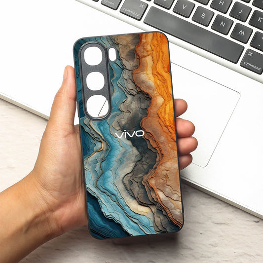 Layered Marble metal back case for Vivo Y300