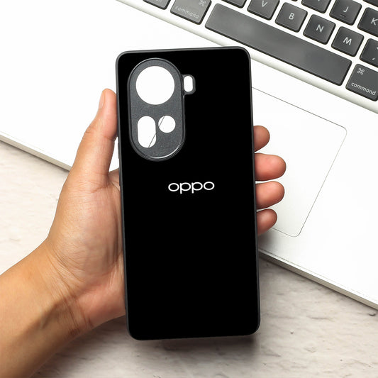 Black metal back case for Oppo Reno 11