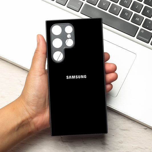 Black metal back case for Samsung S24 Plus