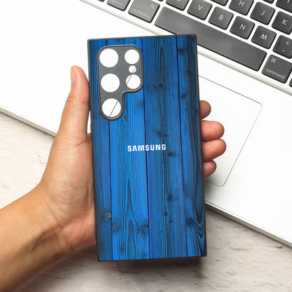 Indigo Planks metal back case for Samsung S24 Plus