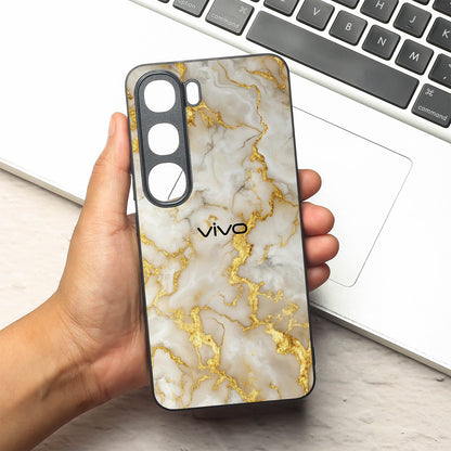 Gold Vein Glory metal back case for Vivo Y300