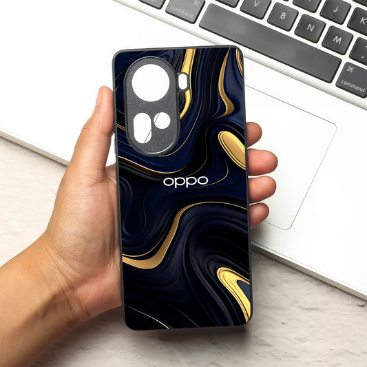 Noir Gold metal back case for Oppo Reno 11