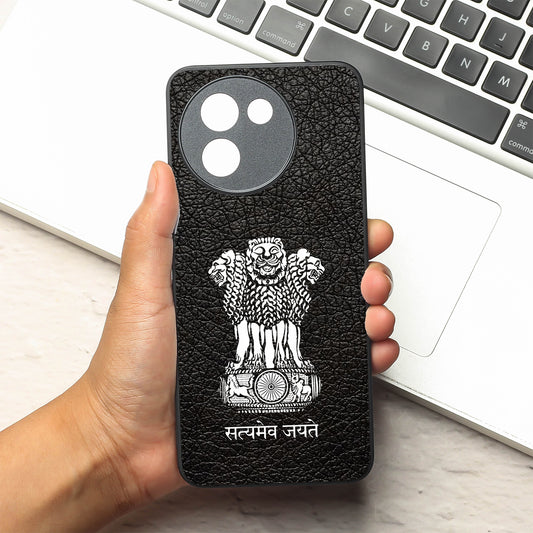 Black Satyamev Jayate metal back case for Vivo T3X