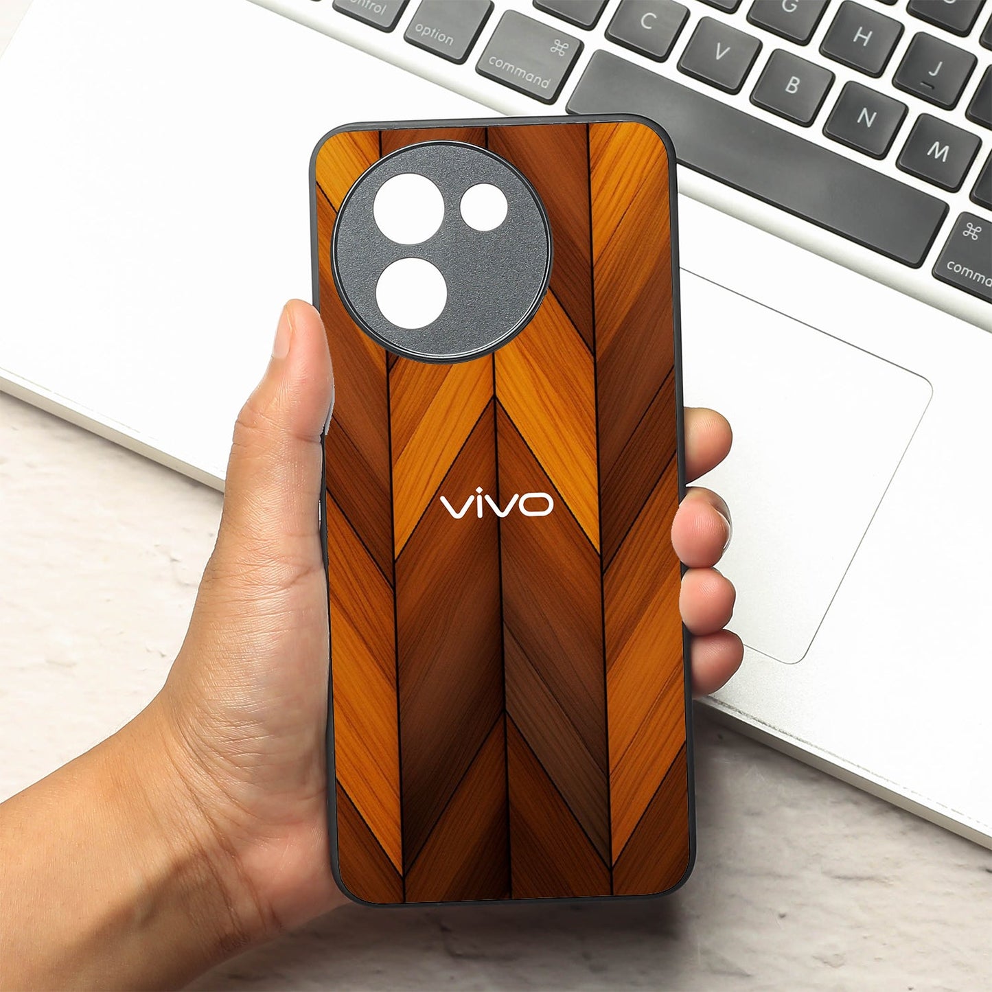 V-Wood Luxe metal back case for Vivo Y58