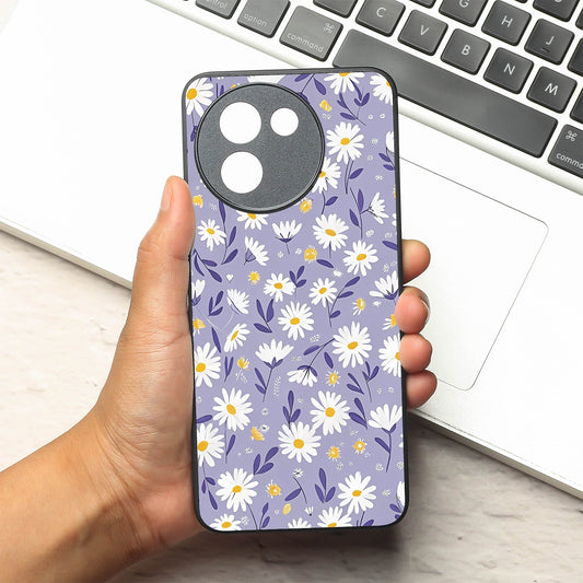 Lavender Daisies metal back case for Vivo Y200i