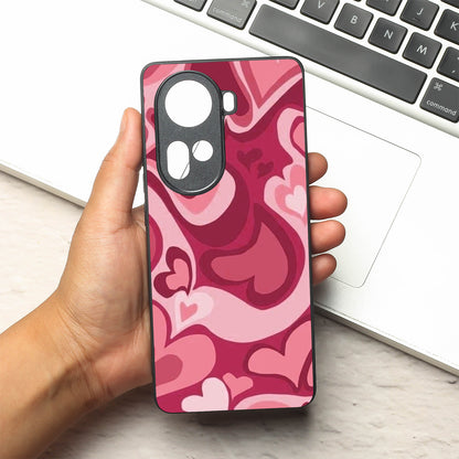 Valentine Wave metal back case for Oppo Reno 11
