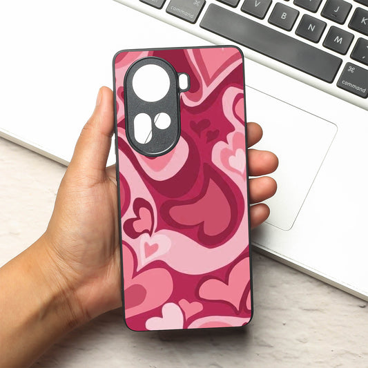 Valentine Wave metal back case for Oppo Reno 11
