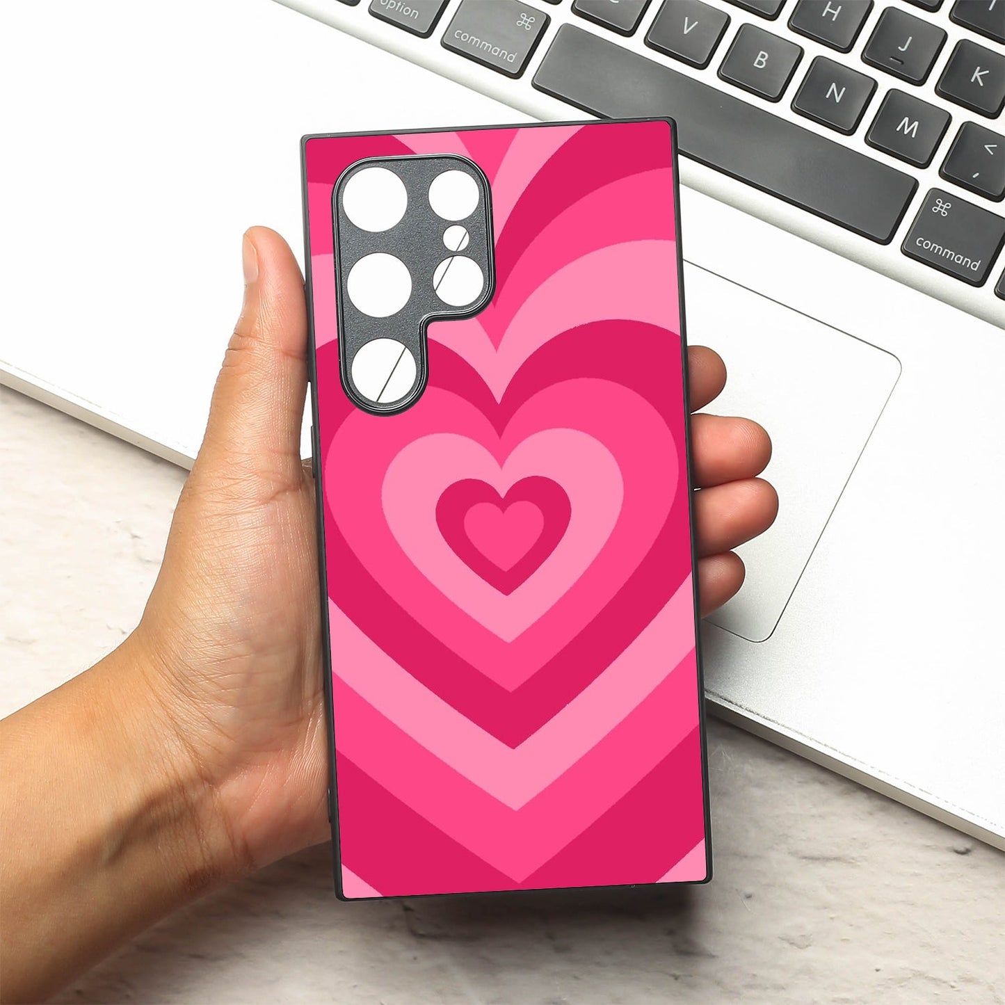 Retro Love metal back case for Samsung S24 Ultra