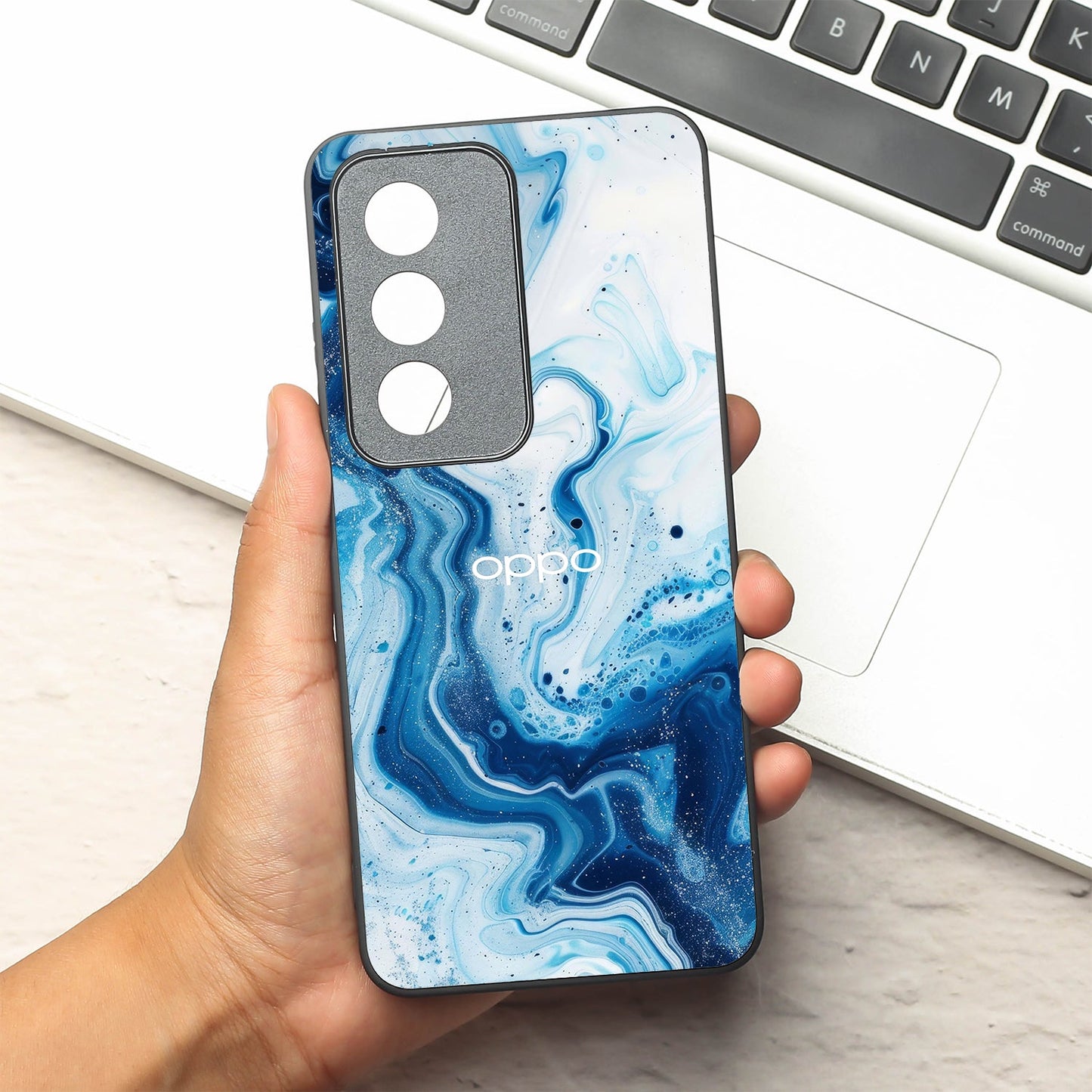 Neptune Swirl metal back case for Oppo A3 Pro 5g