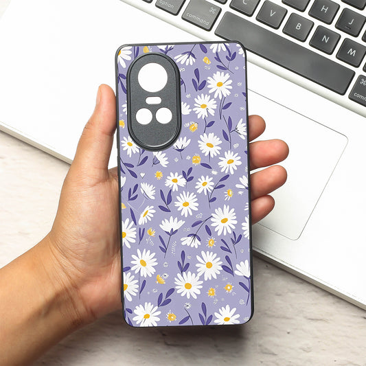Lavender Daisies metal back case for Oppo Reno 10