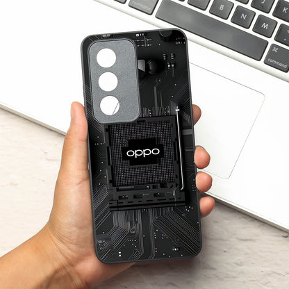 Microchip metal back case for Oppo A3 Pro 5g