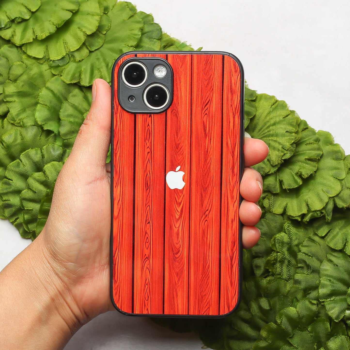 WoodCraft Touch metal back case for Apple Iphone 15