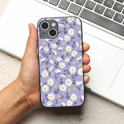 Lavender Daisies metal back case for Apple Iphone 14 Plus