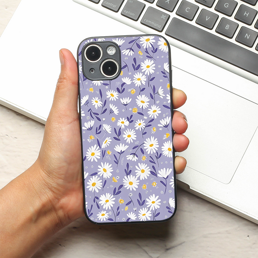Lavender Daisies metal back case for Apple Iphone 14 Plus