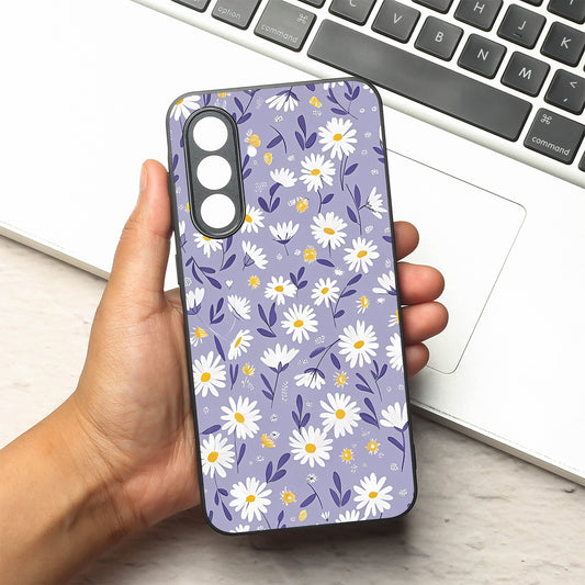 Lavender Daisies metal back case for Samsung A56