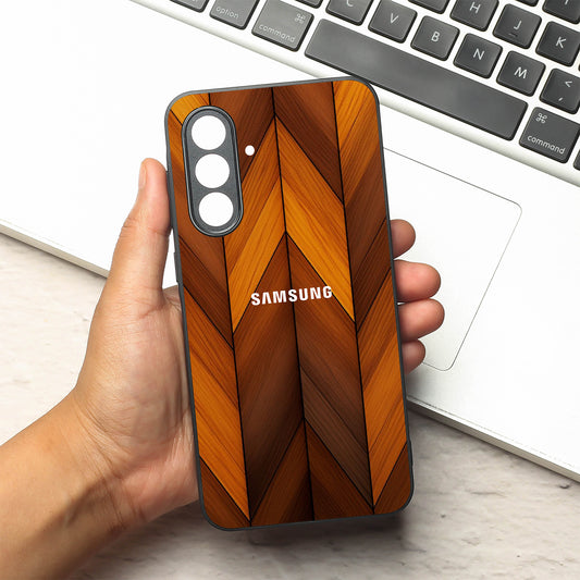 V-Wood Luxe metal back case for Samsung A56