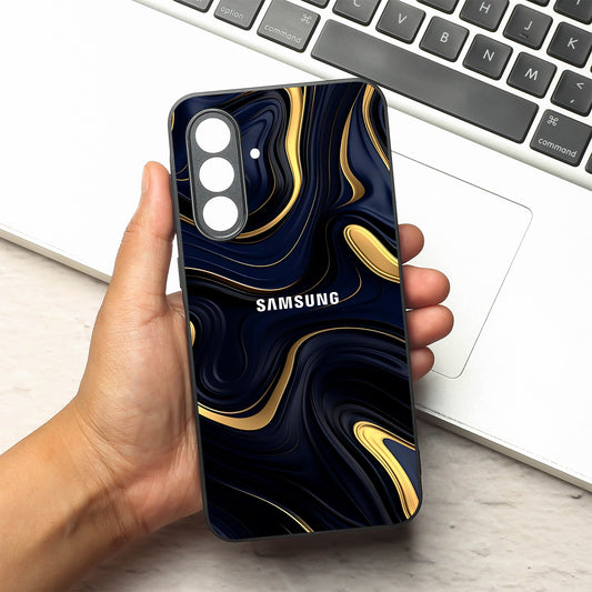Noir Gold metal back case for Samsung A56