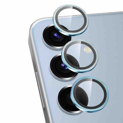 Sierra blue Metallic camera ring lens guard for Samsung S24 FE