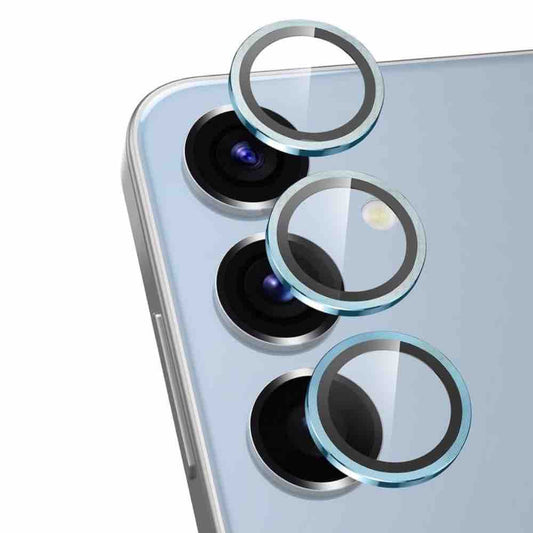 Sierra blue Metallic camera ring lens guard for Samsung S24 FE