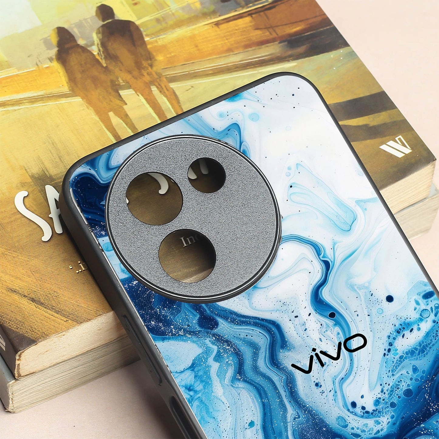 Neptune Swirl metal back case for Vivo Y58